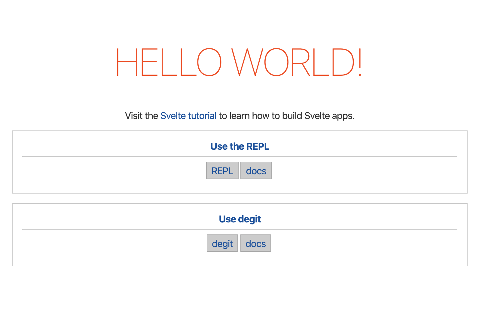 The Svelte Hello World! example with the Resource component added
